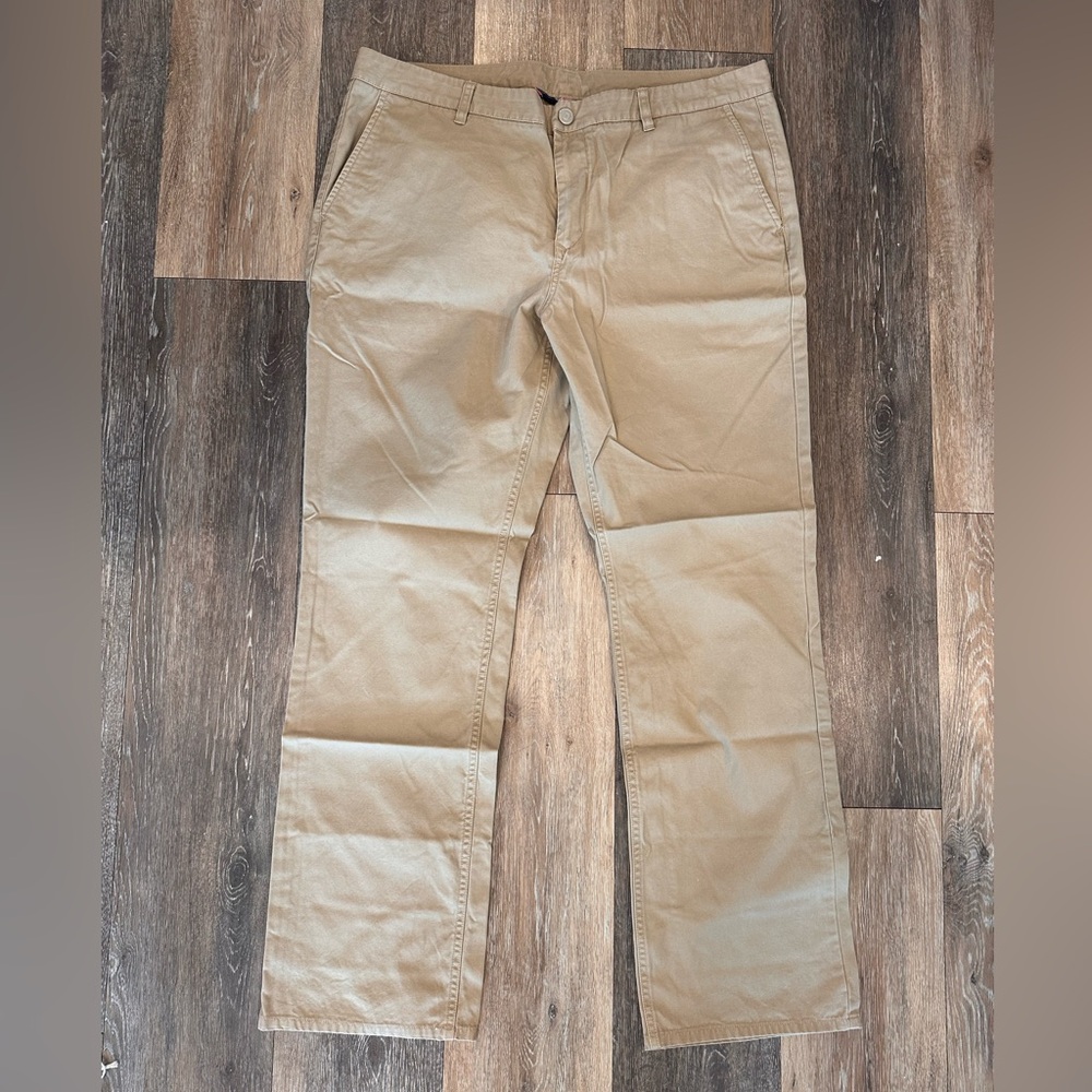 Bonobos Khaki Pants with Plaid Lining